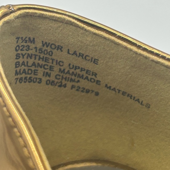 Worthington Wor Larcie Gold Multi Mary Jane Block Heels | Size 7M | NWB| Vegan - Picture 10 of 12